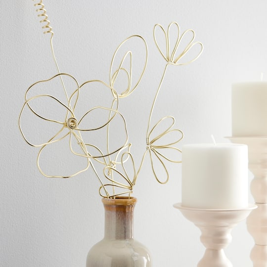 Gold Aluminum Decorative Wire by Ashland®